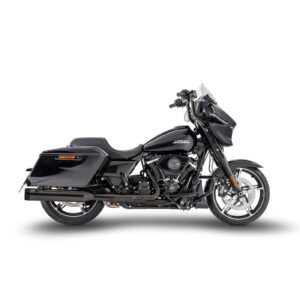 Zard Zard, FLHTK Slip-On mufflers set. Black-chrome Stainless