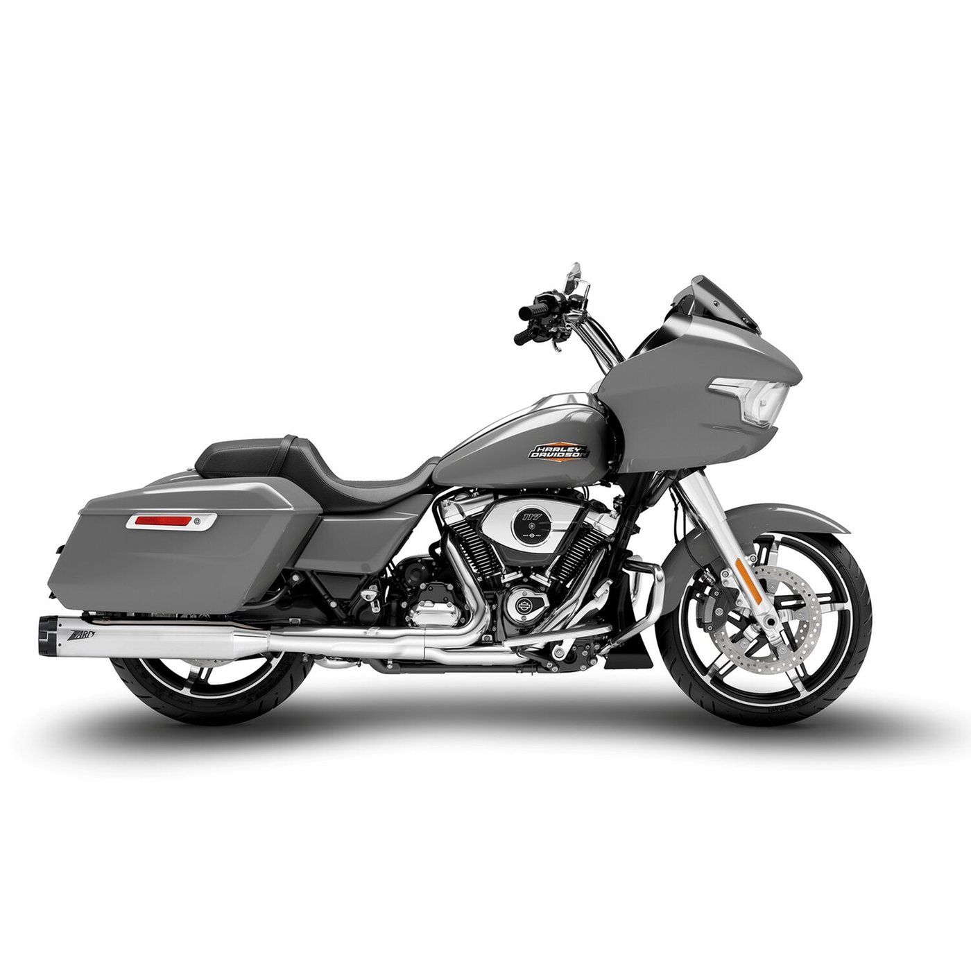 Zard Zard, FLHTK Slip-On mufflers set. Chrome stainless