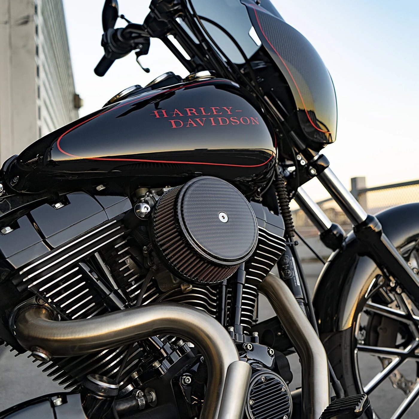 Arlen Ness Arlen Ness, Stage 1 Big Sucker air cleaner. Carbon - Image 2