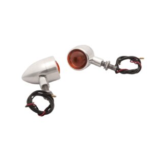 Motone Motone, custom billet turn signal set. Polished