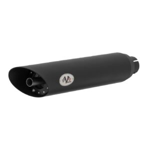 V Performance V Performance, 80mm Slash Cut slip-on mufflers. Black