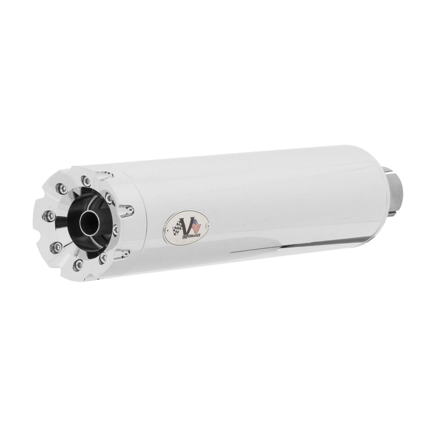 V Performance V Performance Twin Slip-on muffler set Revolver. Chrome
