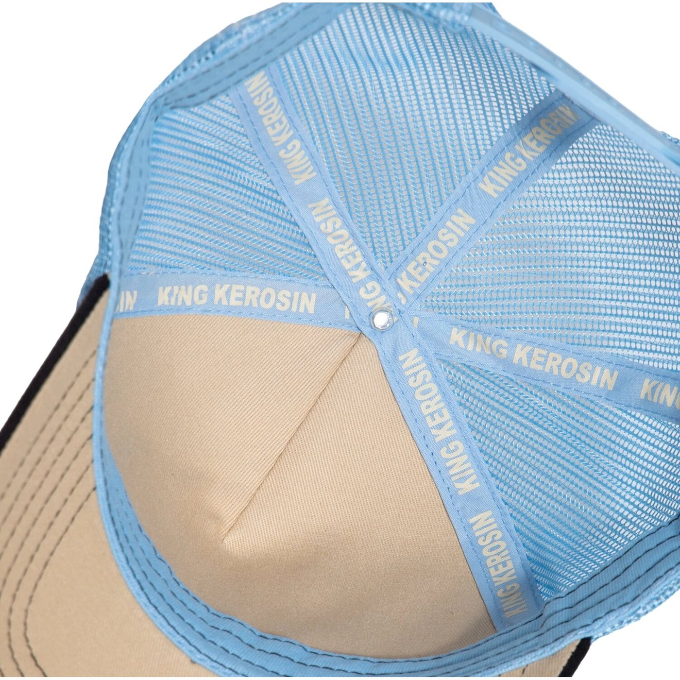King Kerosin King Kerosin Motorcycle parts cap offwhite&black