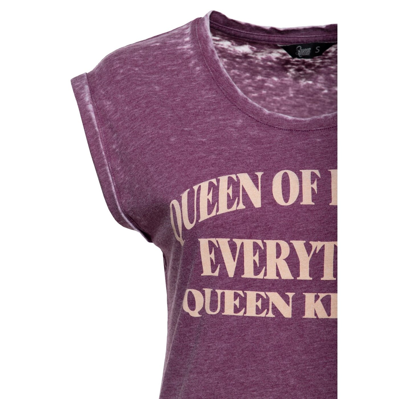 King Kerosin Queen Kerosin Queen of everything t-shirt plum - Image 2