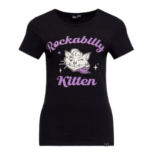 King Kerosin Queen Kerosin Rockabilly Kitten t-shirt black