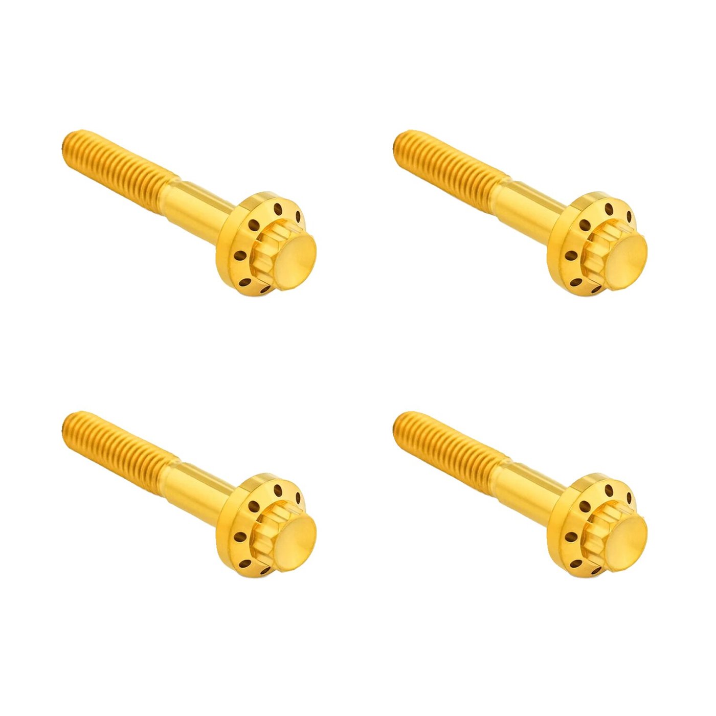 Arlen Ness Arlen Ness, titanium 12-point front fender bolt kit. Gold