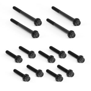 Arlen Ness Arlen Ness, Titanium 12pt Primary Cover Bolt Kits. Black
