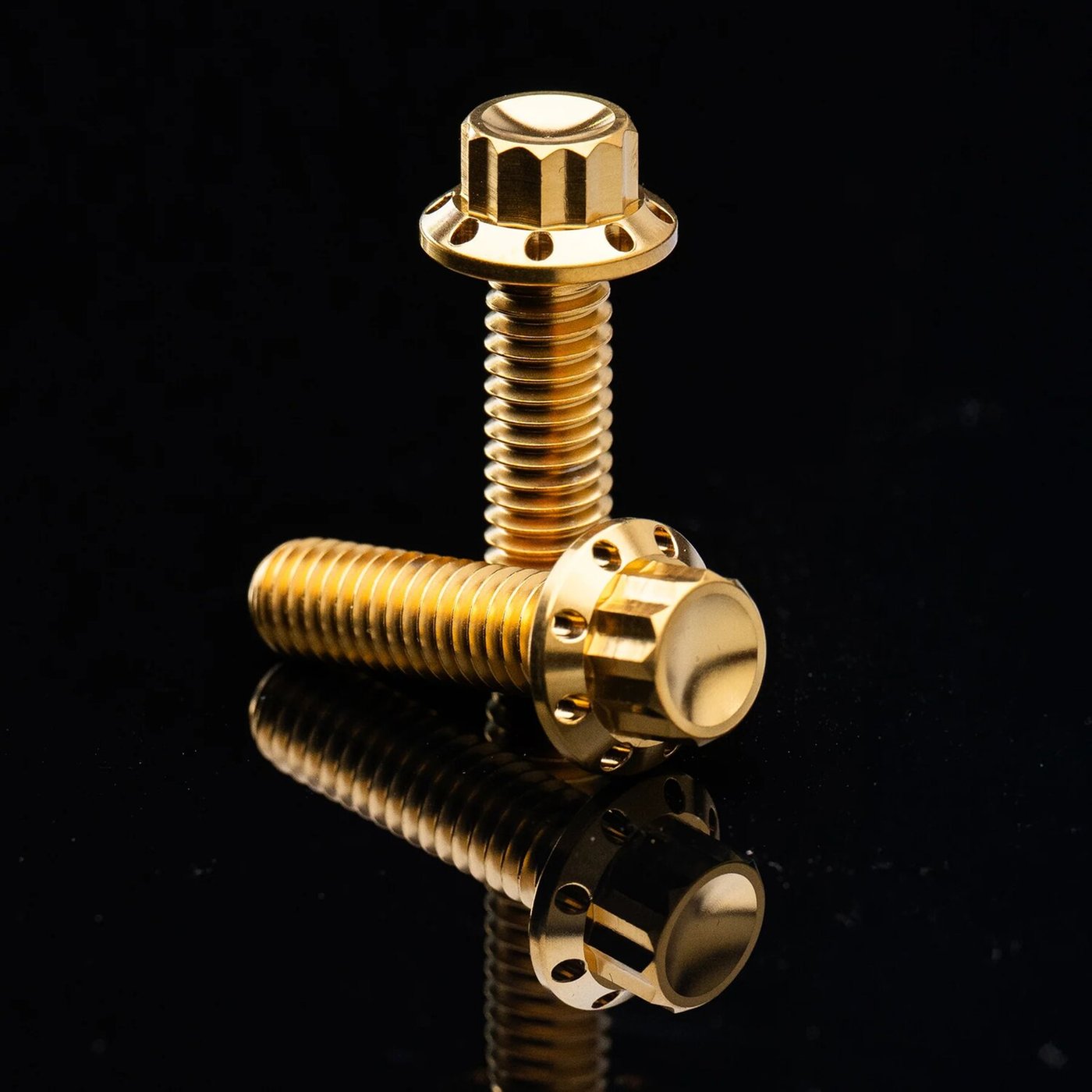 Arlen Ness Arlen Ness, Titanium 12pt Primary Cover Bolt Kits. Gold - Image 2