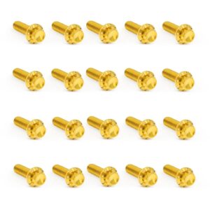 Arlen Ness Arlen Ness, titanium 12-point rocker box bolt kit. Gold