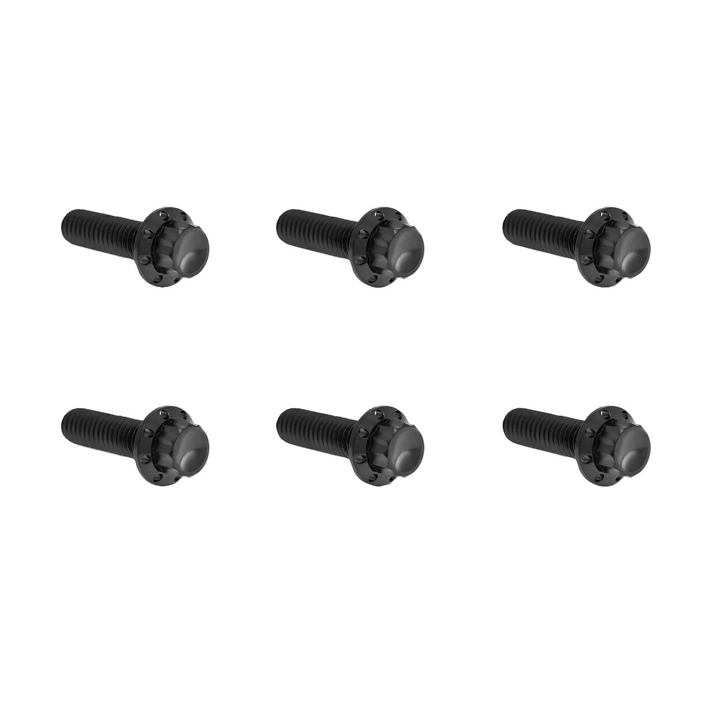 Arlen Ness Arlen Ness, titanium 12-point transm. top cover bolts. Black