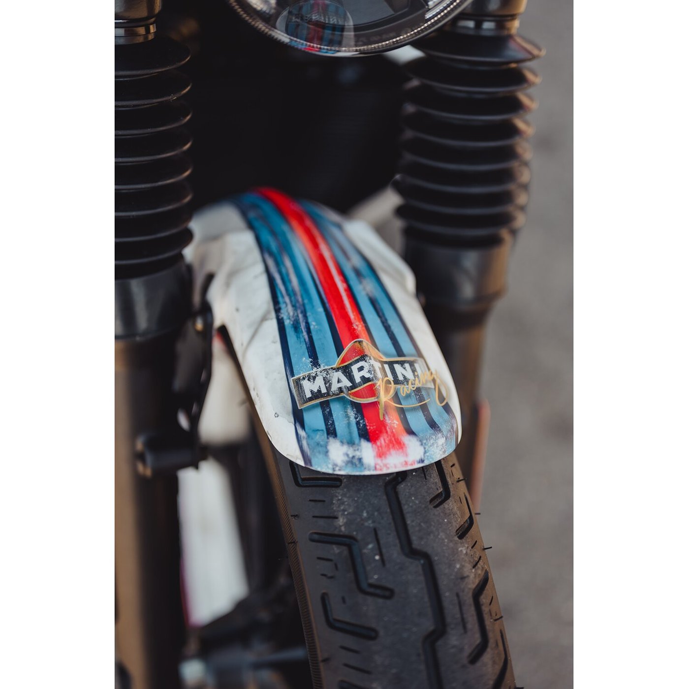 Cult-Werk Cult-Werk, front fender Old School. Matte black - Image 2