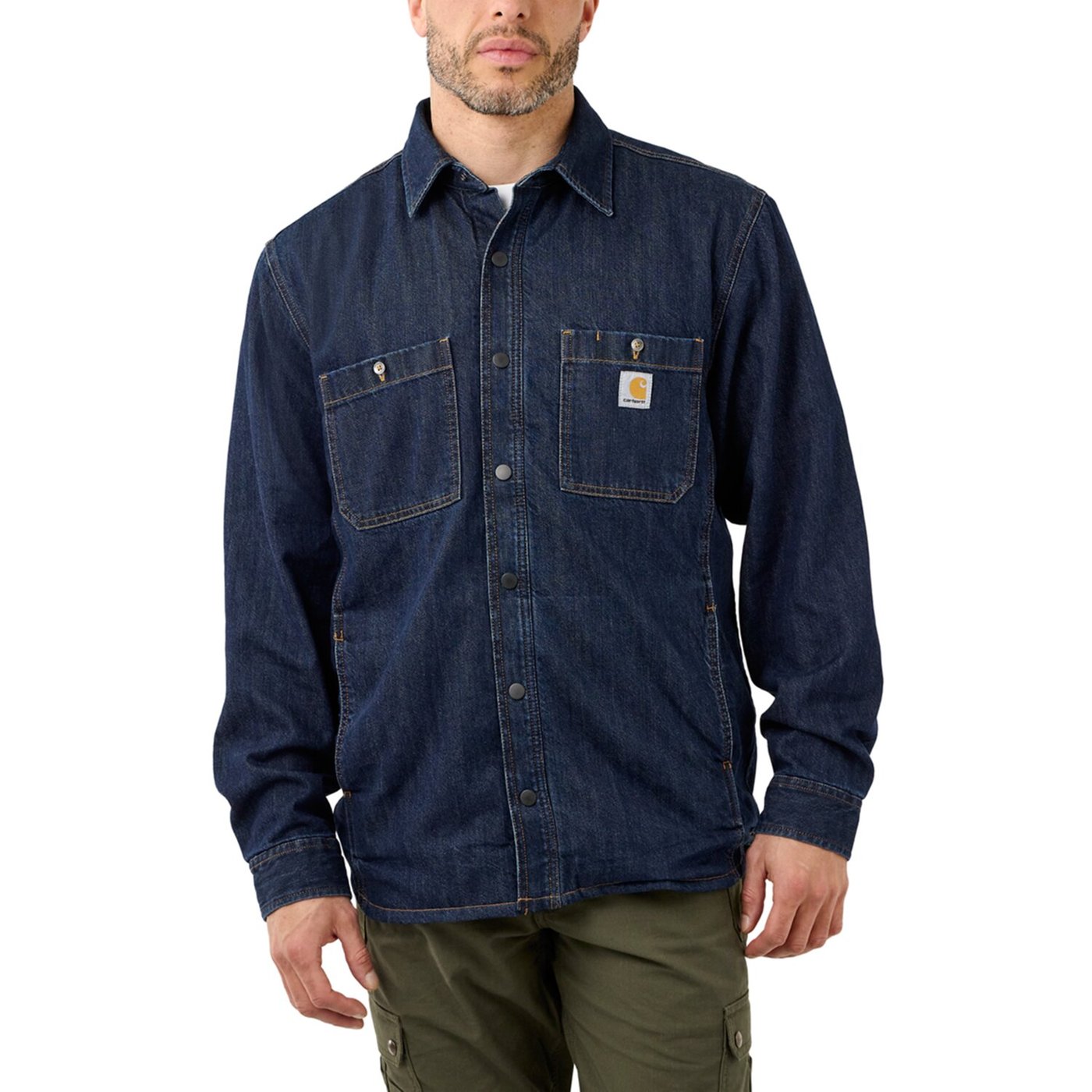 Carhartt Carhartt Denim Fleece lined shirt glacier - Image 2