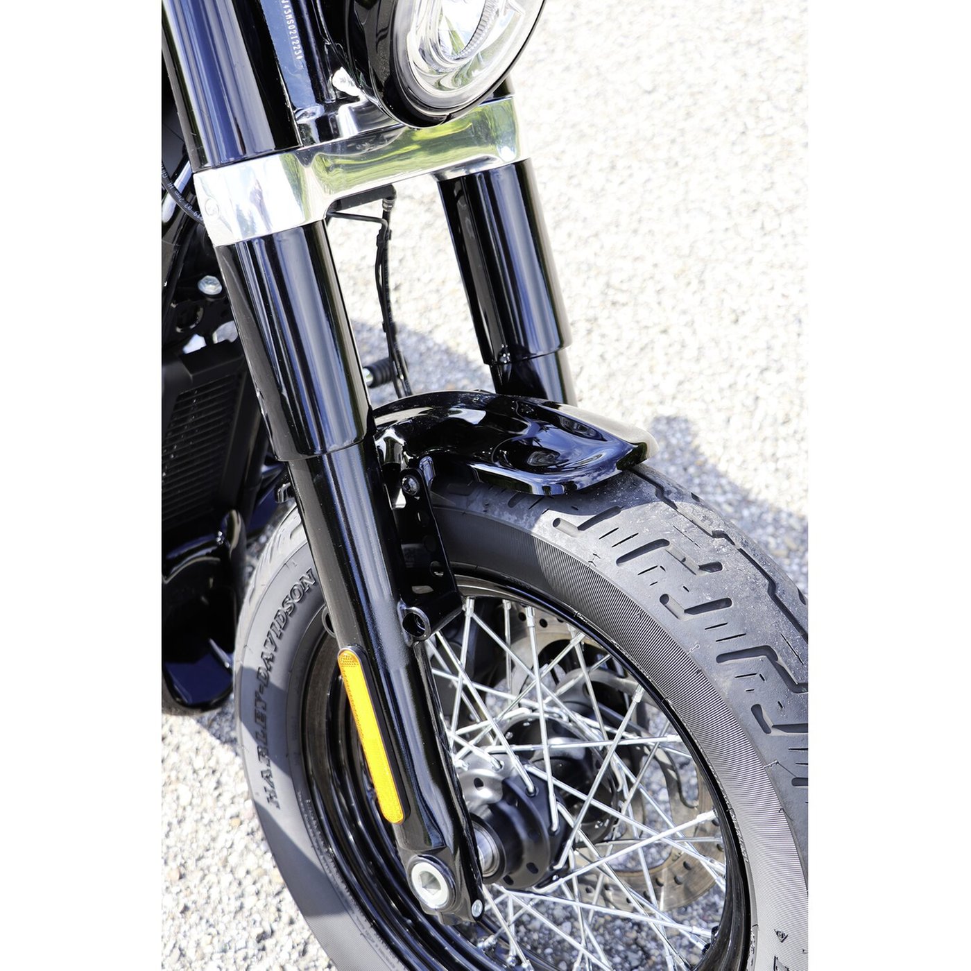 Cult-Werk Cult-Werk, front fender 'Old School'. Gloss black - Image 2