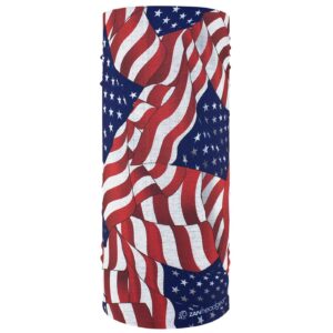 Zan Headgear ZANheadgear Motley Tube polyester wavy american flag