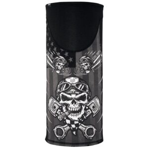 Zan Headgear ZANheadgear Motley Tube windproof biker skull