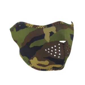 Zan Headgear ZANheadgear Half Mask neoprene woodland camo