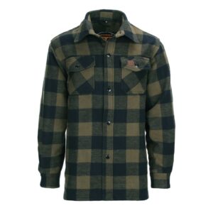 Army Surplus Lumberjack Flannel Shirt Checkered Black/Olive