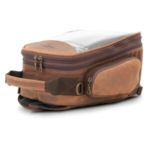 Longride Longride, Heritage waxed canvas tank bag. Brown