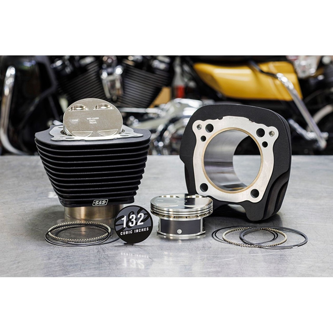 S&S S&S, 132" big bore kit. Black cylinders - Image 2