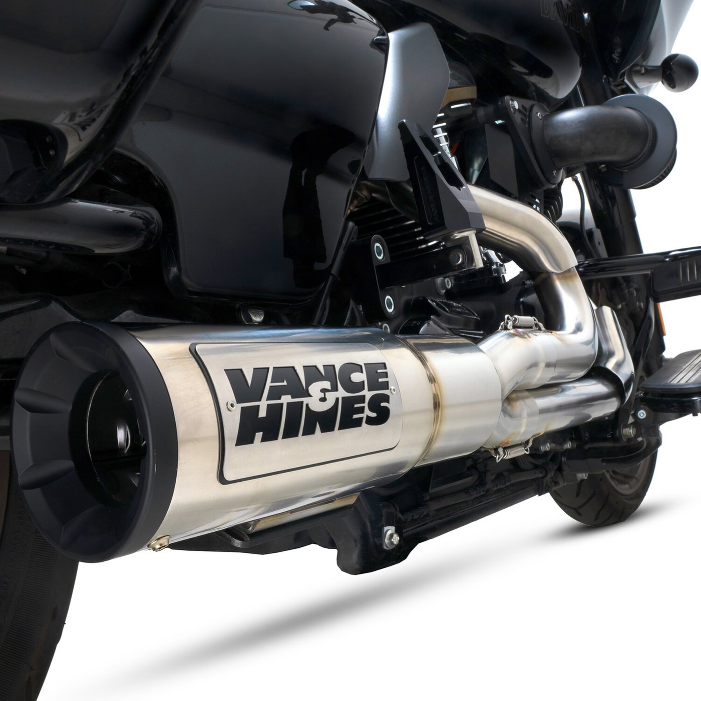 Vance & Hines Vance & Hines, Hi-output RR heat shield kit. brushed - Image 2