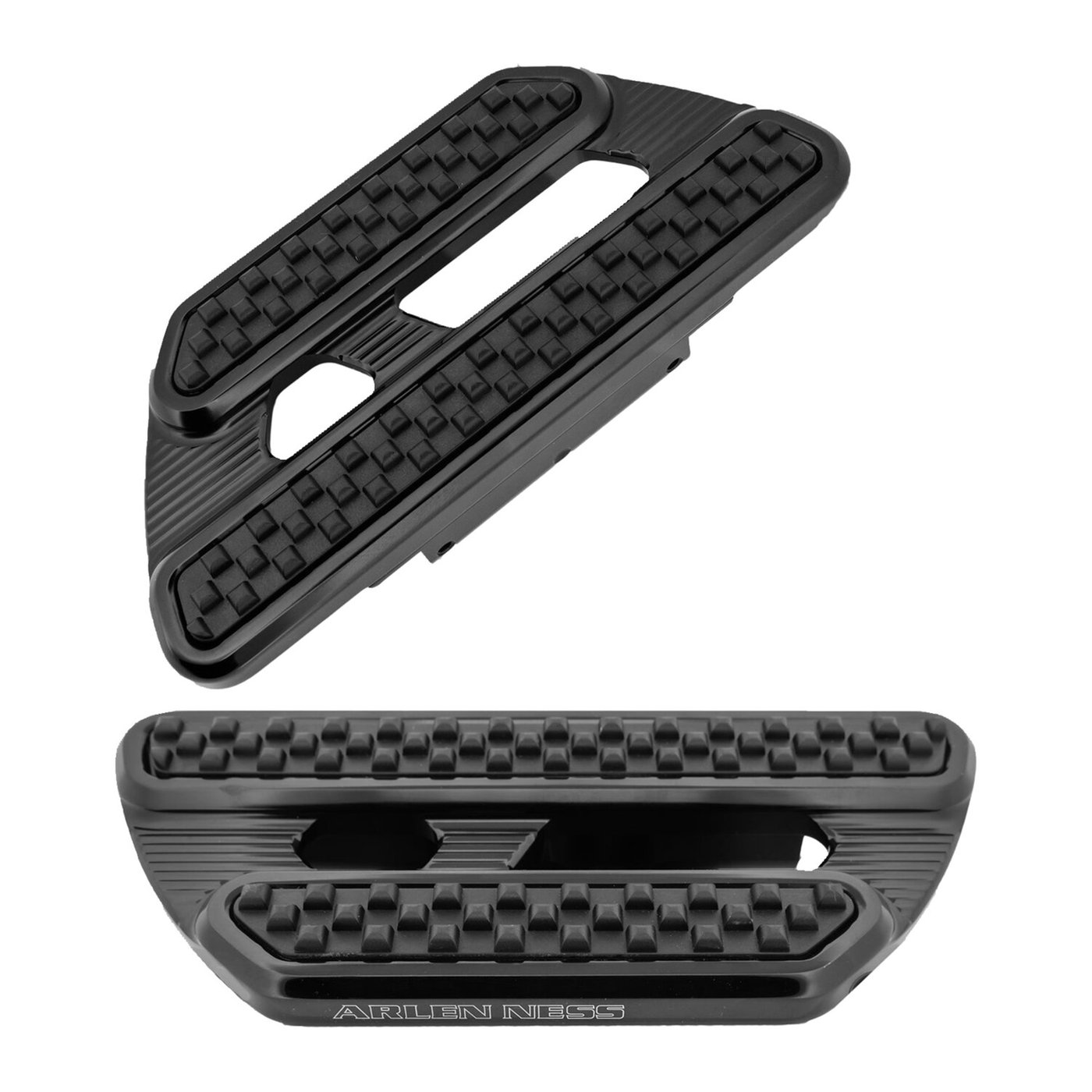 Arlen Ness Arlen Ness, Method passenger floorboards. All black