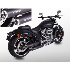 Miller Exhaust Miller, Destiny slip-on mufflers. Euro 5. Matte black