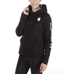 Carhartt Carhartt Logo Sleeve female hoodie black