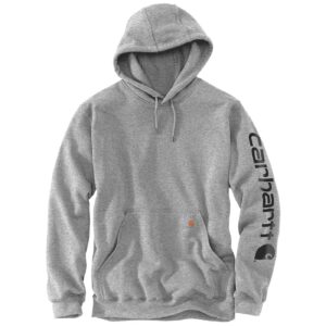 Carhartt Carhartt Sleeve logo hoodie grey/black