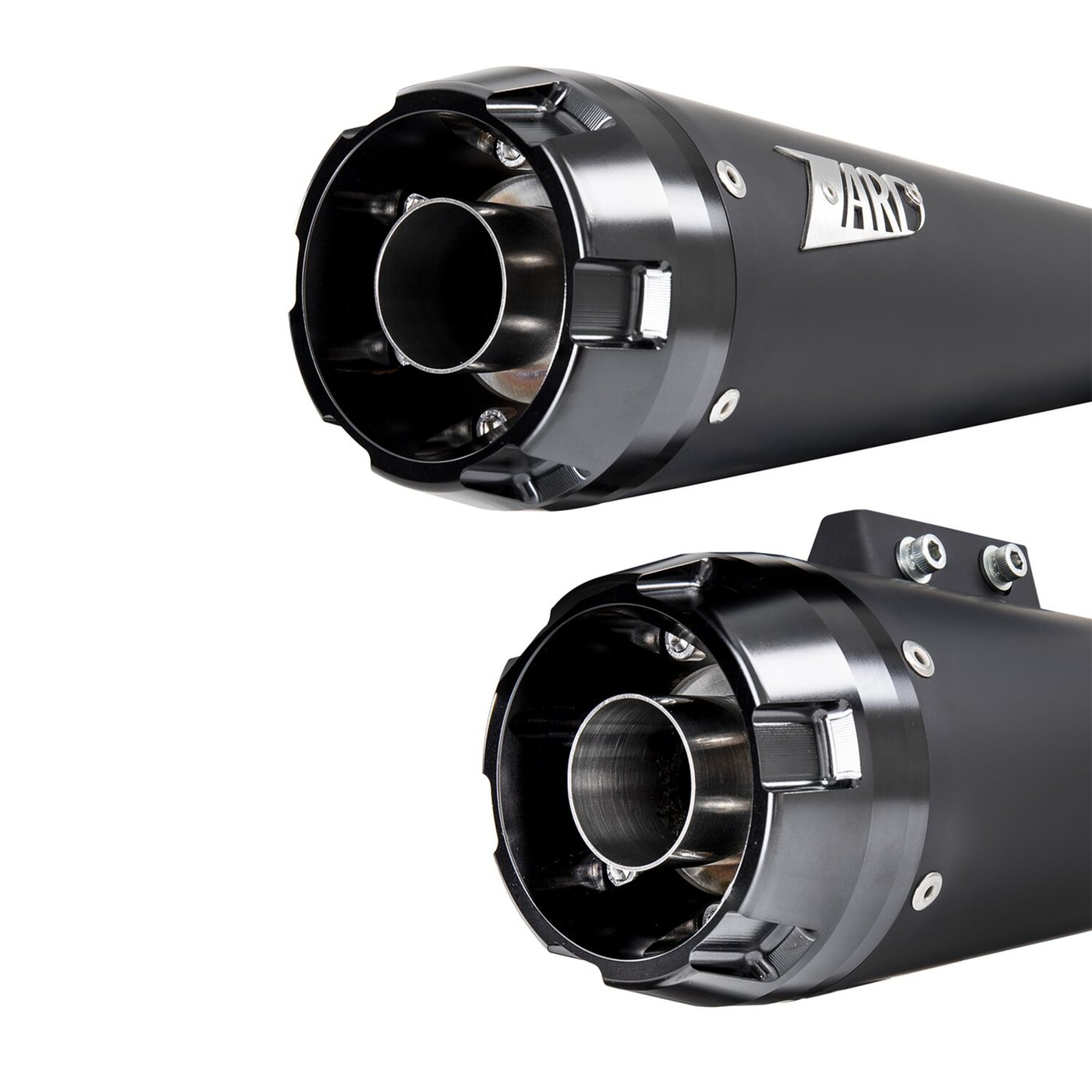 Zard Zard, M8 Softail 2-2 slip-on muffler set. Matte black - Image 2