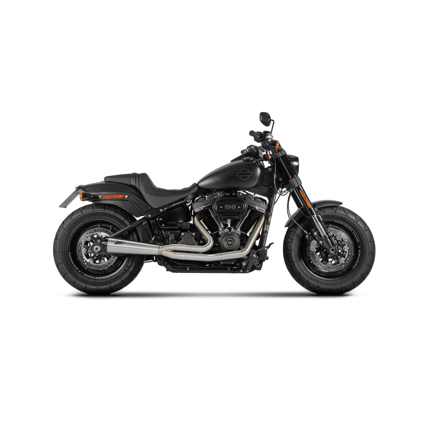 Zard Zard, M8 Softail 2-1 Short Cone exhaust system. Plain