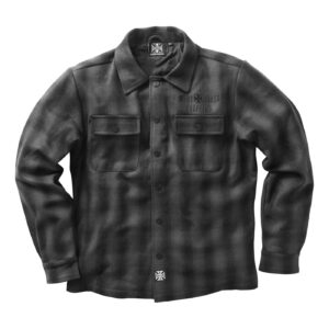 West Coast Choppers WCC Wool lined Plaidshirt charcoal/black