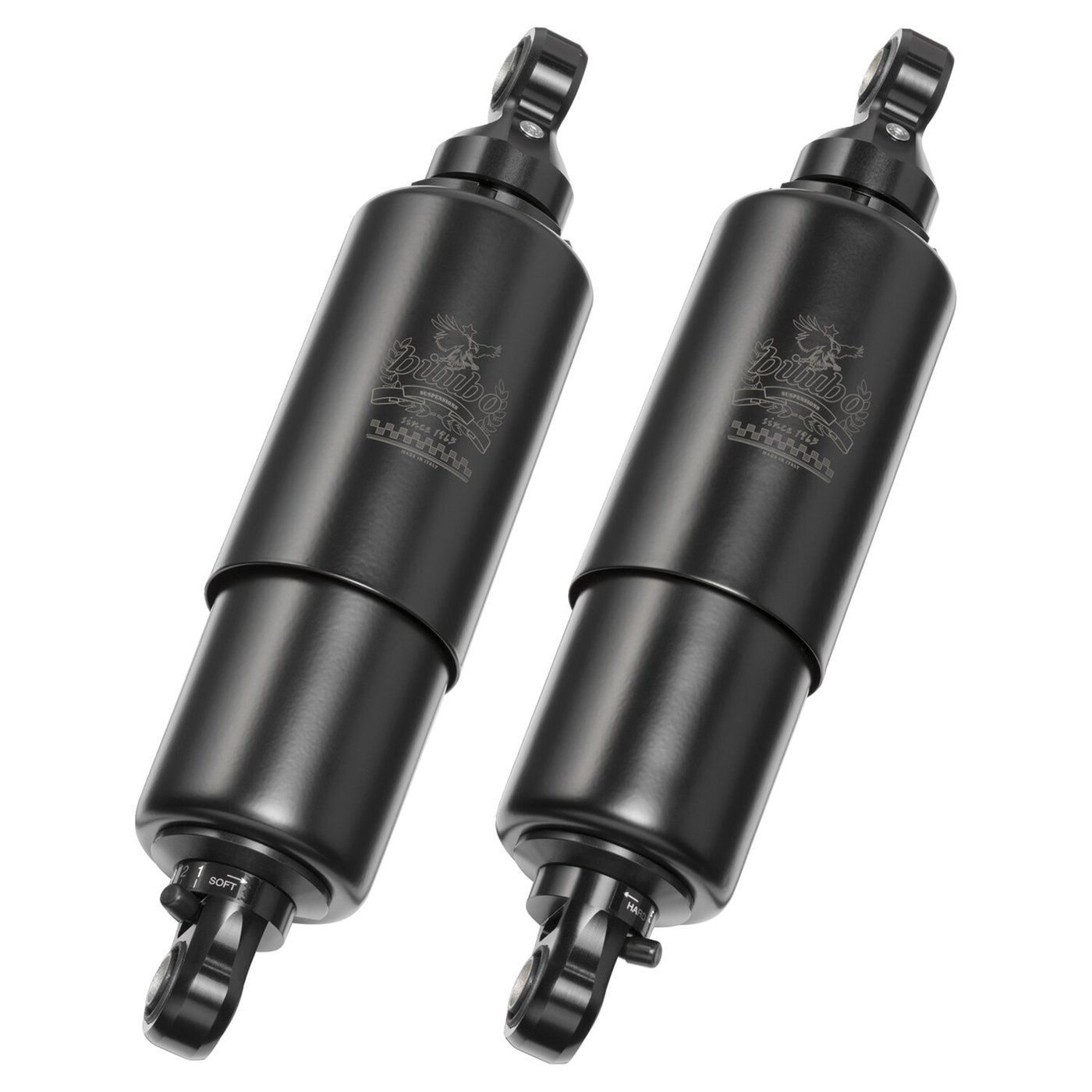 Bitubo Bitubo, WME dual shock absorber set. Black SC. 306mm