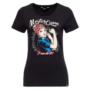 King Kerosin Queen Kerosin Motor Queen I Can Do It t-shirt black