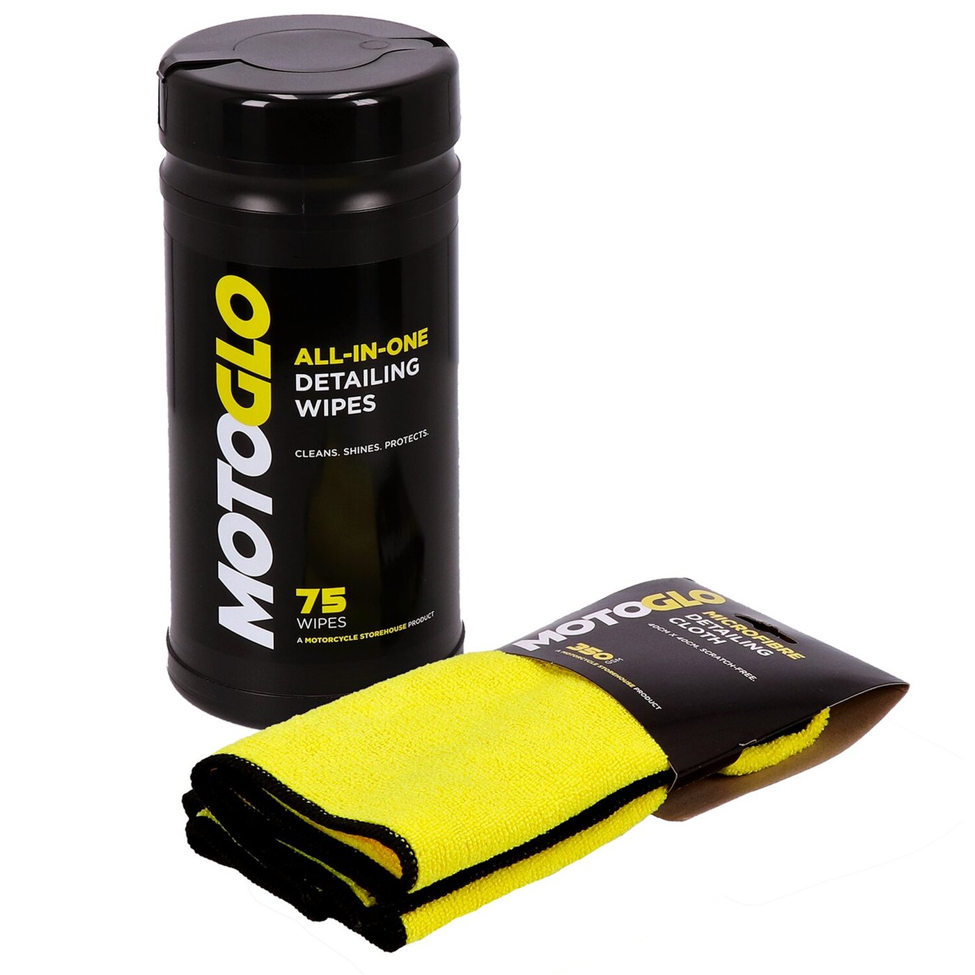 MotoGlo MotoGlo, Detailing Wipes dispenser and Microfiber Cloth