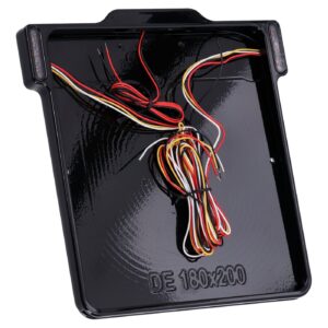 Danish Motorcycle Parts DMP, 3-1 license plate frame 3.0 DE. Gloss black