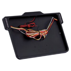 Danish Motorcycle Parts DMP, 3-1 license plate frame 3.0 NL BE. Matte black