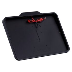 Danish Motorcycle Parts DMP, license plate frame with light 5.0 NL BE. Matte black