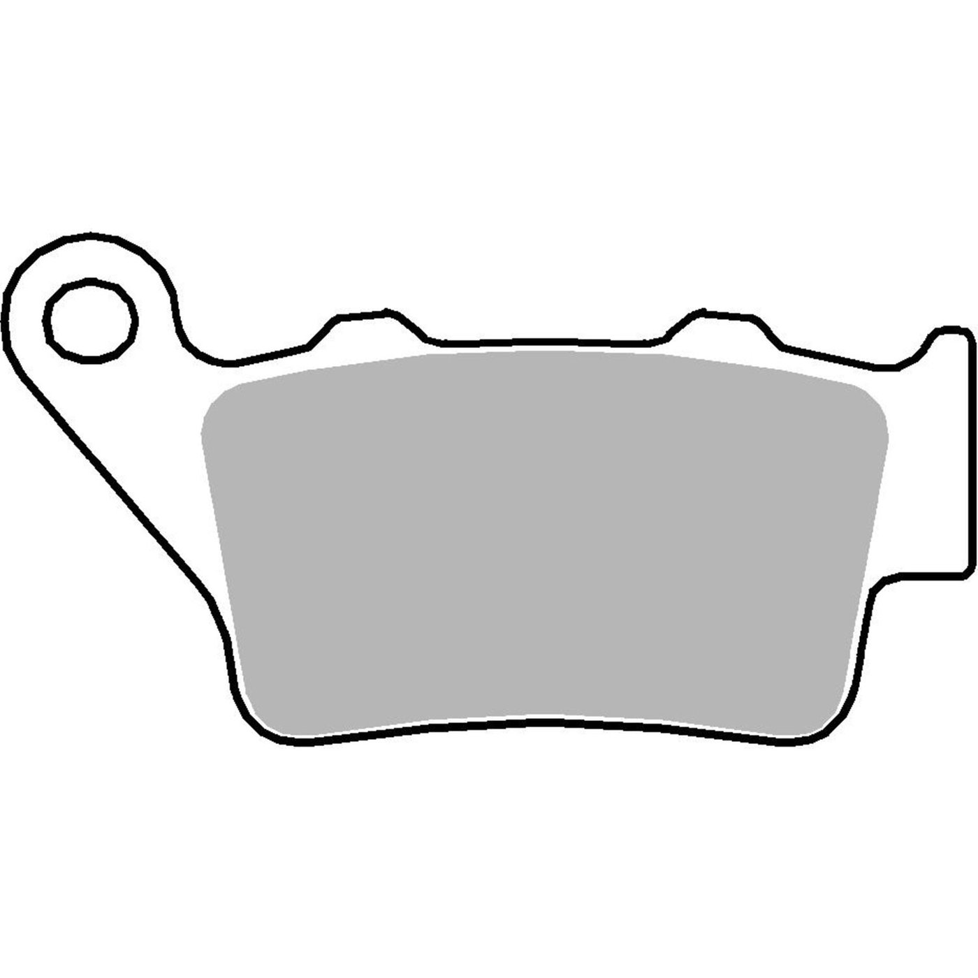 SBS SBS, brake pads. Street Ceramic (organic). Rear