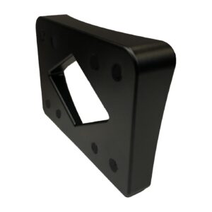 Danish Motorcycle Parts DMP, license plate frame mount block. Small angle