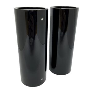 Danish Motorcycle Parts DMP, upper fork cover, 49mm. Gloss black