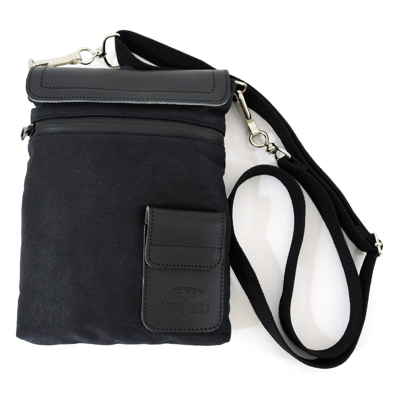 Longride Longride, small Heritage waxed duffle/tank bag. Black - Image 2