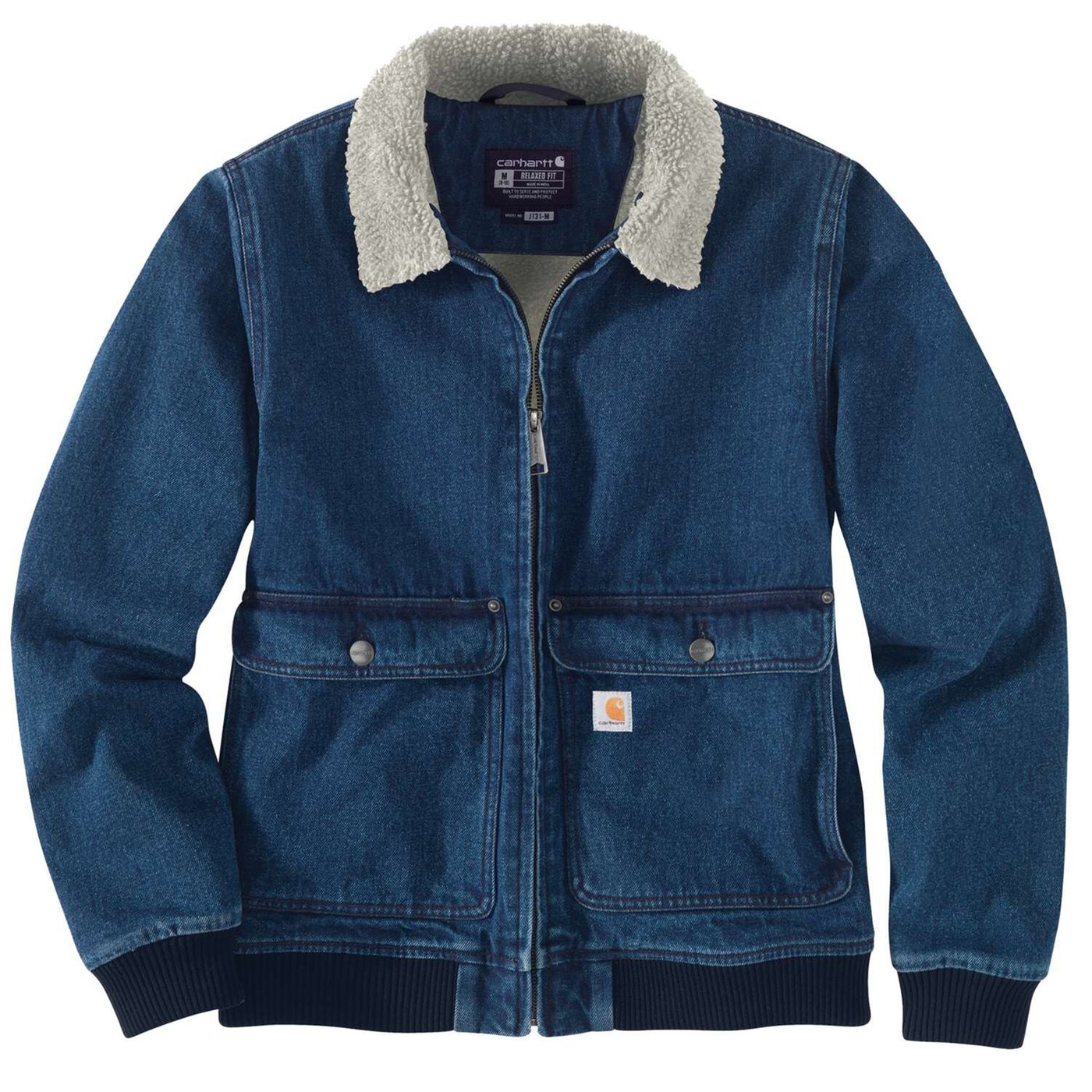 Carhartt Carhartt Relaxed Fit Denim Sherpa Lined female jacket beech