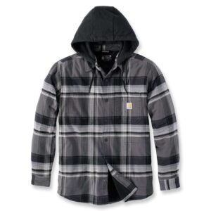 Carhartt Carhartt Flannel lined hooded shirt black