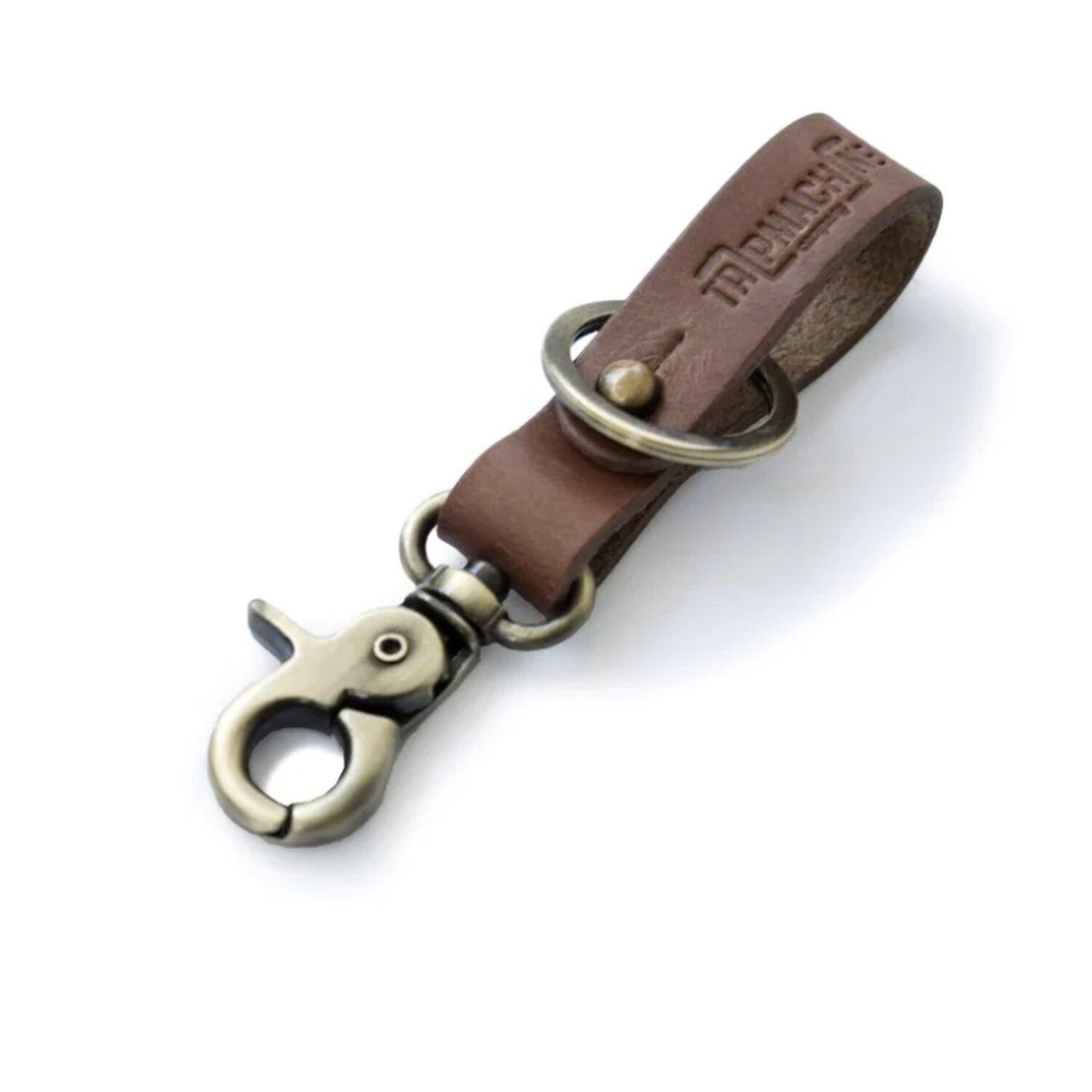 Tripmachine Trip Machine Key Fob vintage tan / antique gold