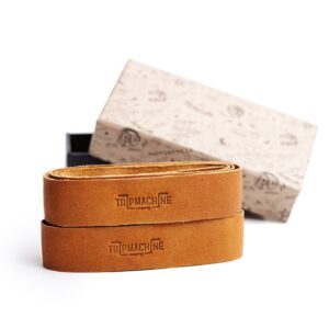 Tripmachine Trip Machine, leather handlebar grip wraps. Tan