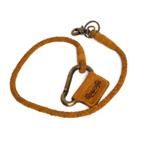 Tripmachine Trip Machine Braided key chain tan