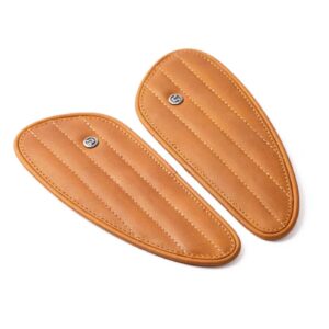Tripmachine Trip Machine, Mini Classic leather tank pads. Tan