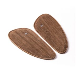Tripmachine Trip Machine, Mini Classic leather tank pads. Tobacco suede