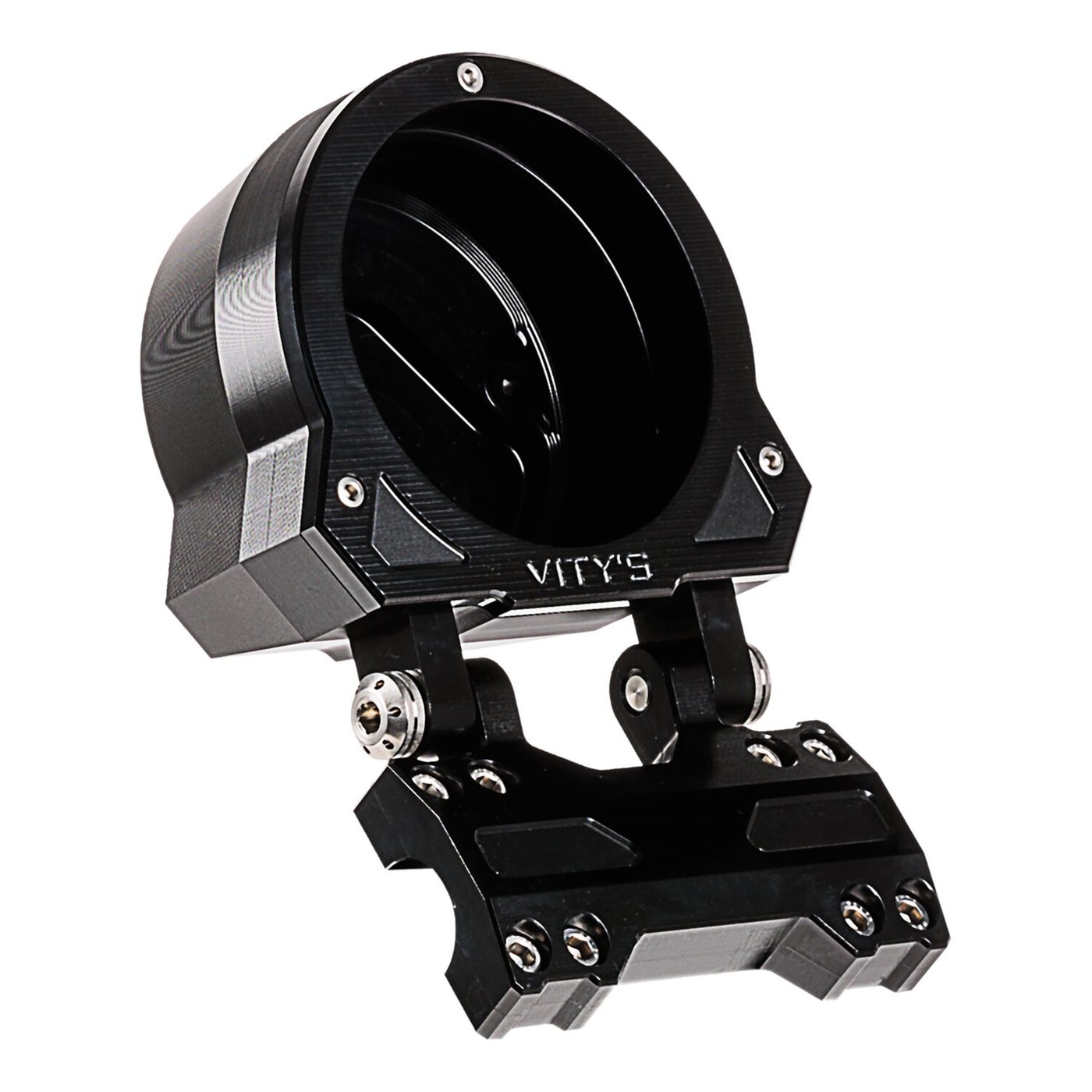 Vity's Design Vity's Design, adjustable single gauge holder. Black