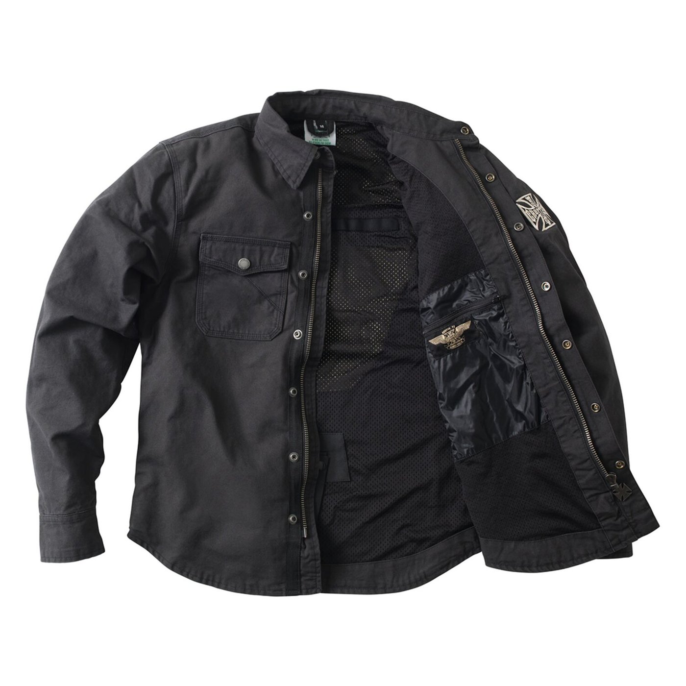 West Coast Choppers WCC Forged Riding shirt black - Image 2
